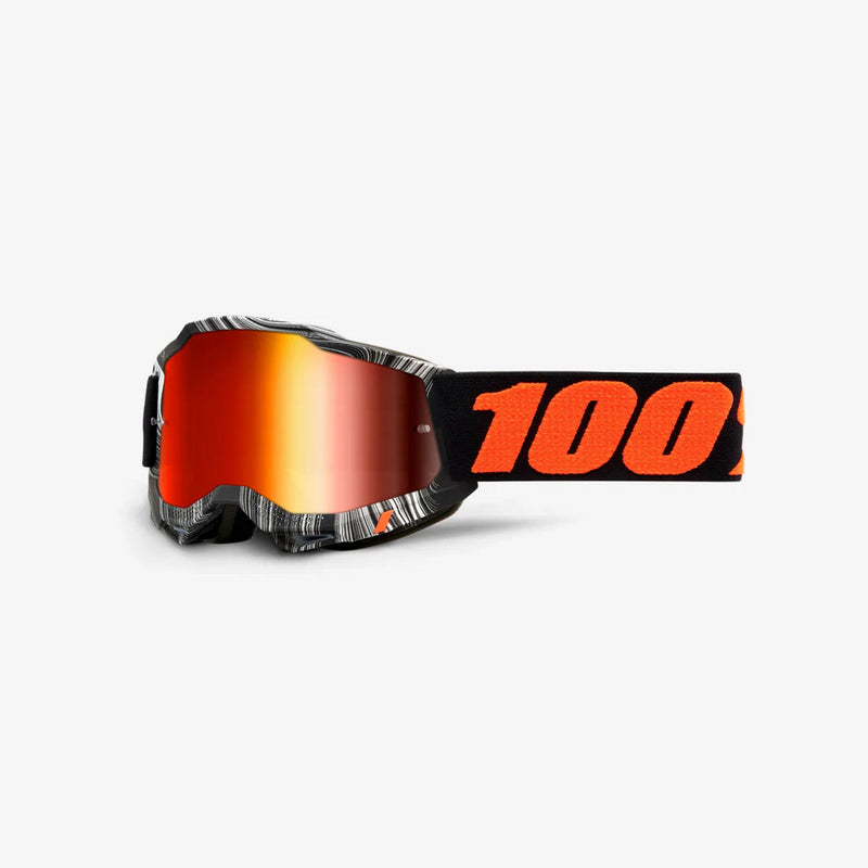 100% ACCURI 2 Youth Goggle Geospace with Red Mirror Lens
