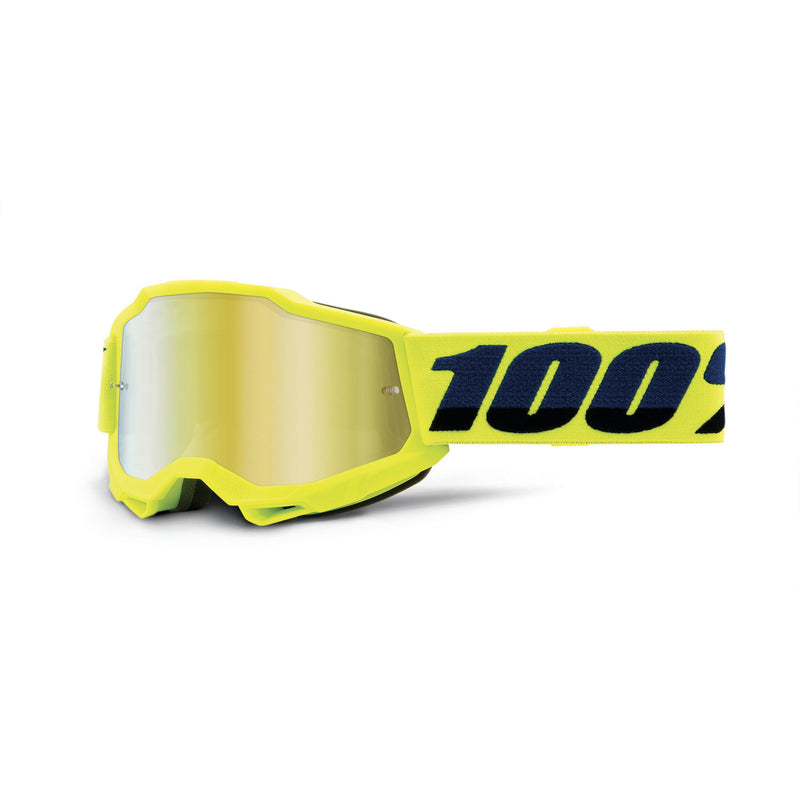 100% ACCURI 2 Youth Goggle Yellow with Gold Mirror Lens