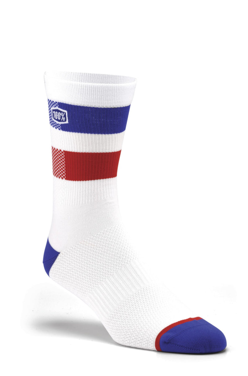 100% Flow Performance Socks White
