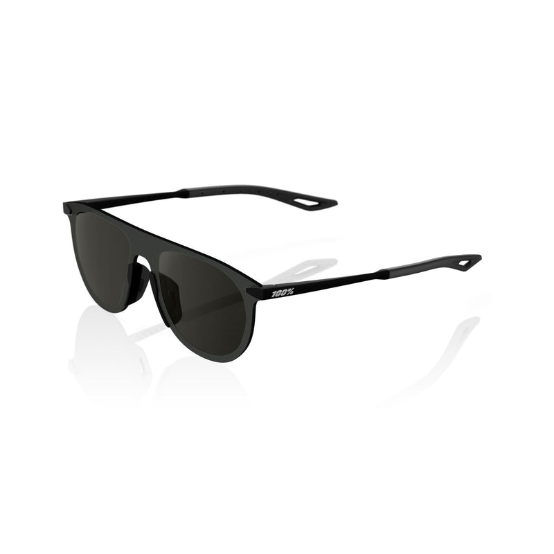 100% LEGERE COIL Soft Tact Sunglasses Black with Smoke Lens