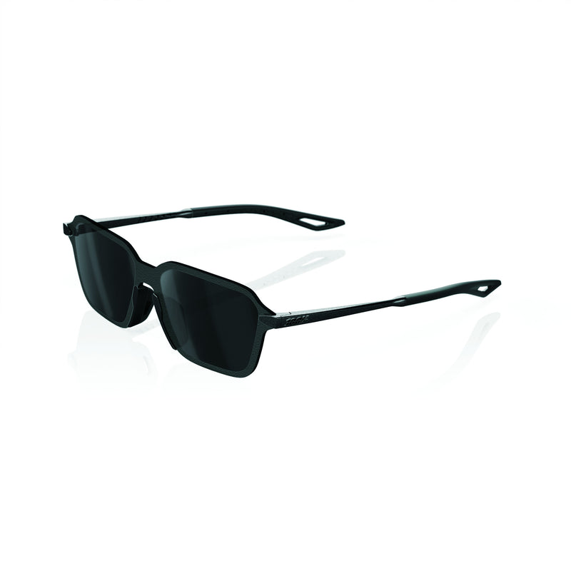 100% LEGERE TRAP Sunglasses Matte Gunmetal with Black Mirror Lens