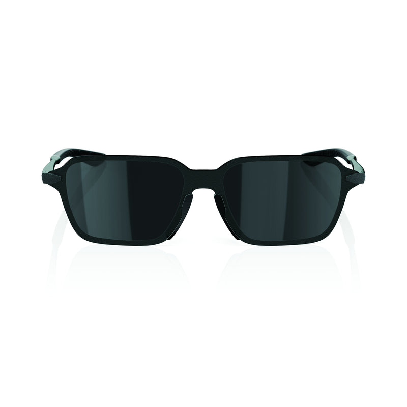 100% LEGERE TRAP Sunglasses Matte Gunmetal with Black Mirror Lens