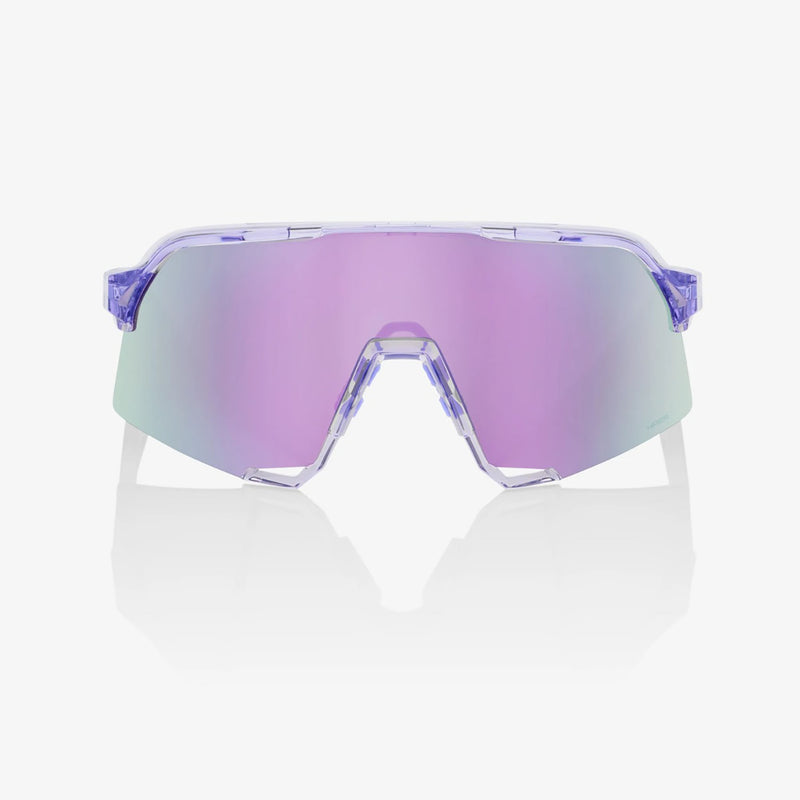 100% S3 Sunglasses Translucent Lavender with HiPER Lavender Mirror Lens