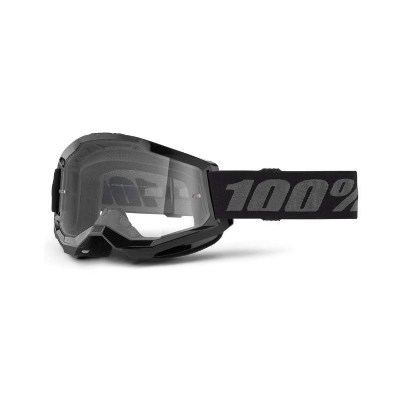 100% STRATA 2 Youth Goggle Black with Clear Lens