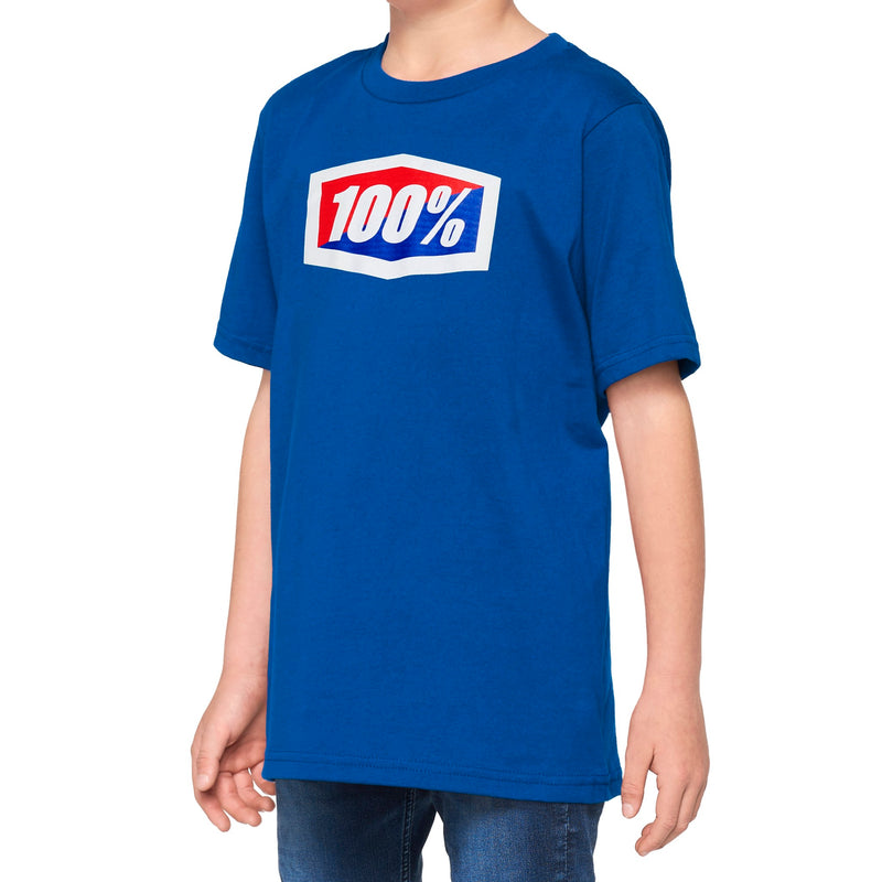 100% Youth T-Shirt Blue