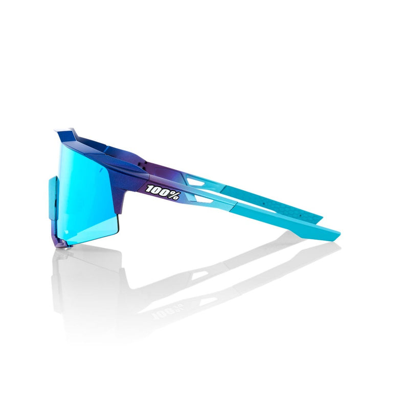 100% Speedcraft Sunglasses Metallic Blue Topaz
