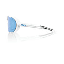 100% Westcraft Sunglasses Soft Tact White with HiPER Blue Lens