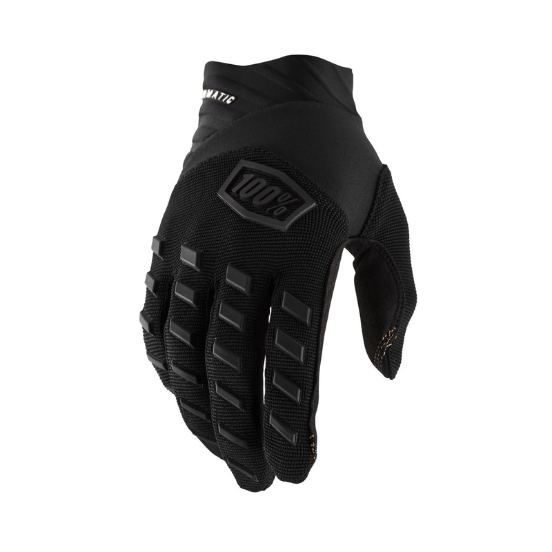 100% Airmatic Gloves Black & Charcoal