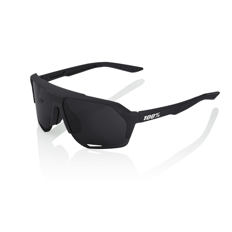 100% Norvik Sunglasses Matte Black with Grey Peakpolar Lens