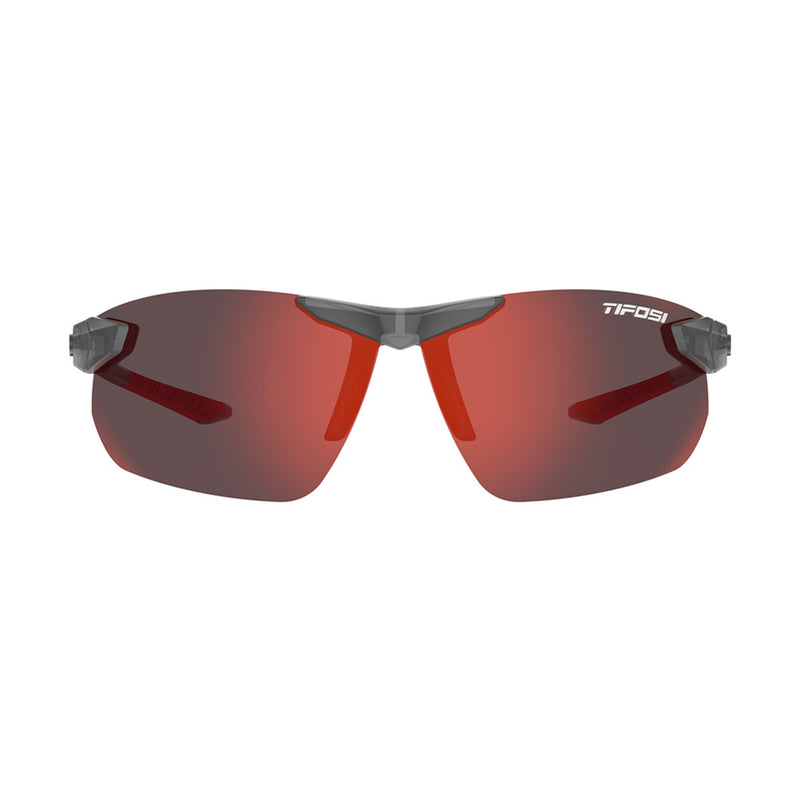 Tifosi Seek FC 2.0  Frameless Sunglasses Satin Vapor/Smoke Red Lens