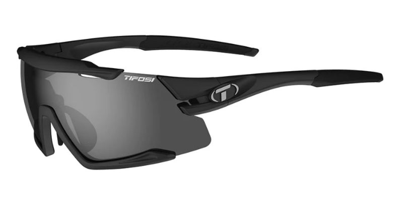 Tifosi Aethon Cycling Glasses Matte Black/Smoke/AC Red/Clear Lens