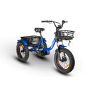 Wattwheels Trike XT Electric Cargo Trike 499Wh Battery Matte Blue