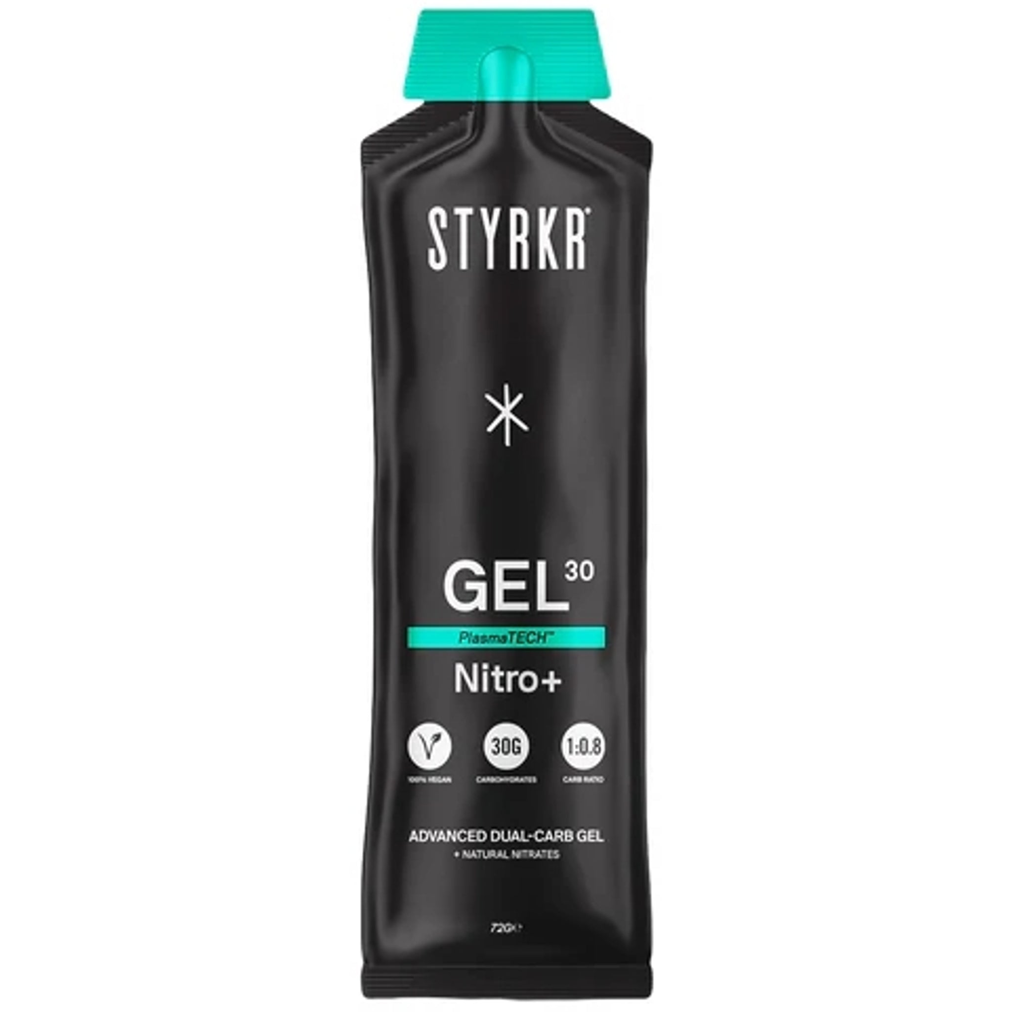 Styrkr GEL30 Nitro+ Dual-Carb Energy Gel 72g Apple/Blackcurrant