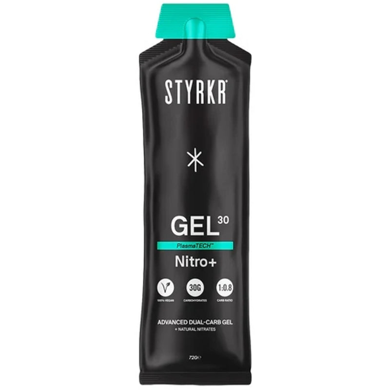 Styrkr GEL30 Nitro+ Dual-Carb Energy Gel 72g Apple/Blackcurrant