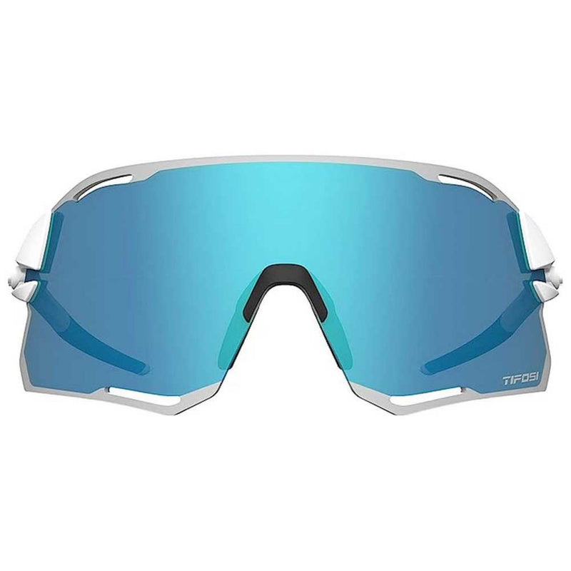 Tifosi Rail Race Cycling Glasses Matte White/Clarion Blue/Clear Lens