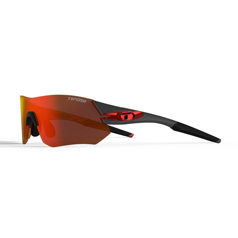 Tifosi Tsali Cycling Sunglasses Gunmetal/Red/Clarion Red/AC Red/Clear Lens