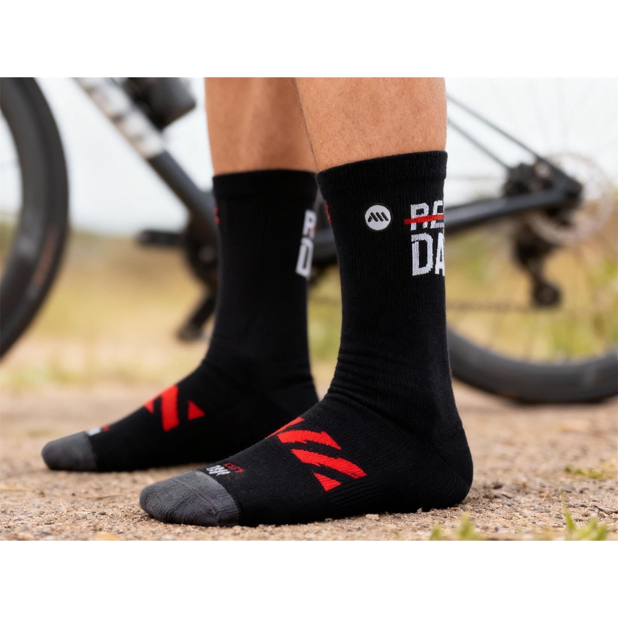 AMS Ride Day Road Long Socks Black UNI 40-45cm