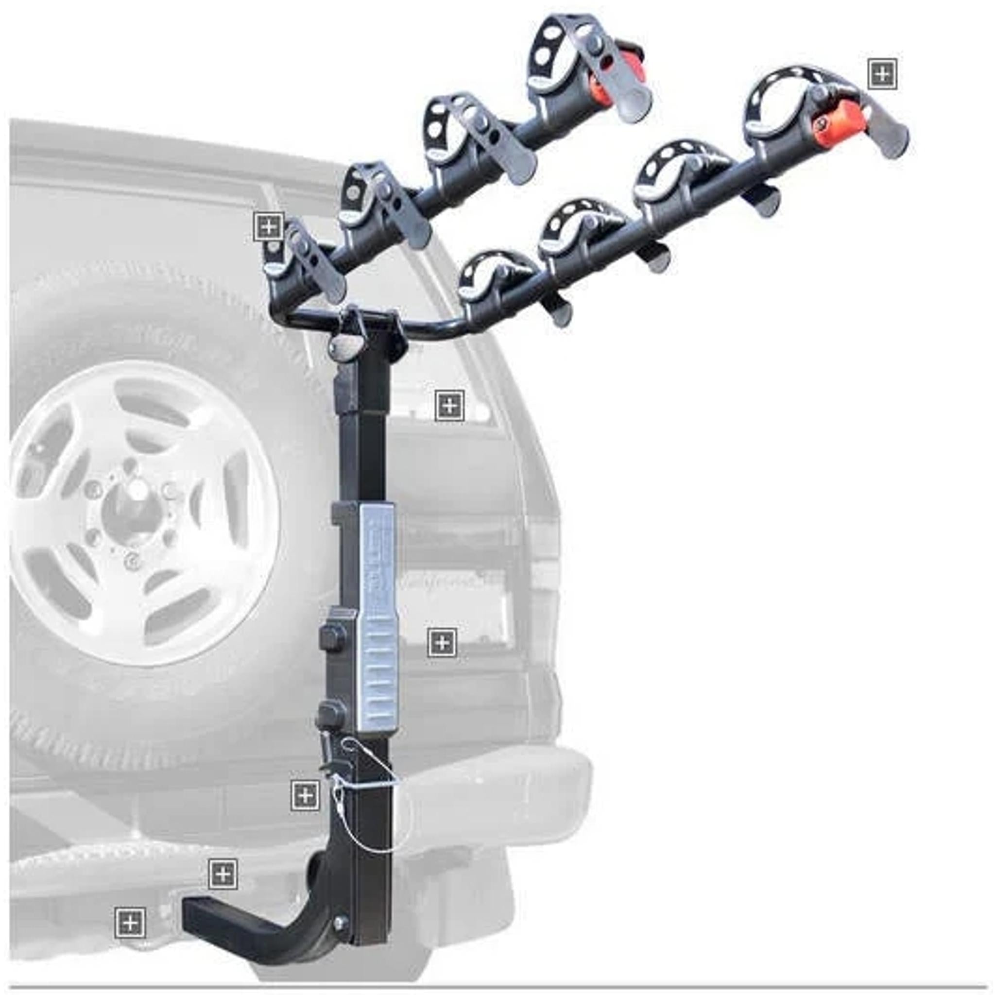 Allen Premier Hitch Mount Hanging 4 Bike Rack