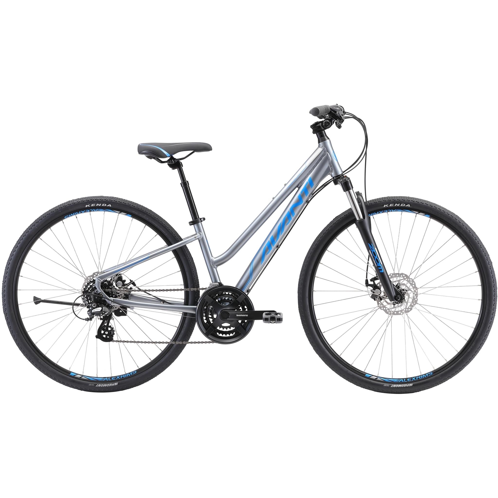 Avanti Discovery 1 Low Hybrid Bike Silver/Blue