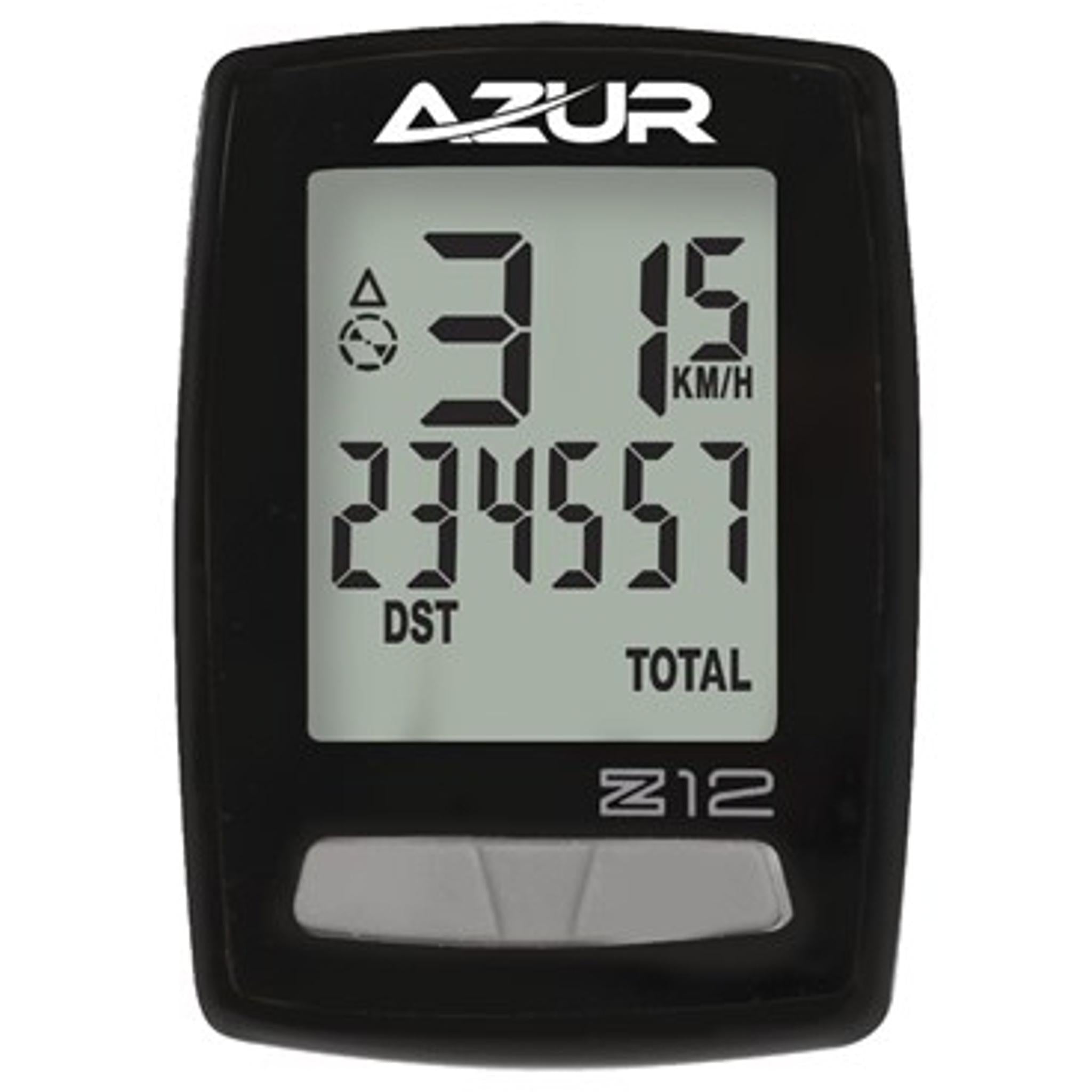 Azur 12Z Wireless 12-Function Bike Computer Black