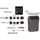 Azur Mini Electric Bike Tyre Pump with Gauge