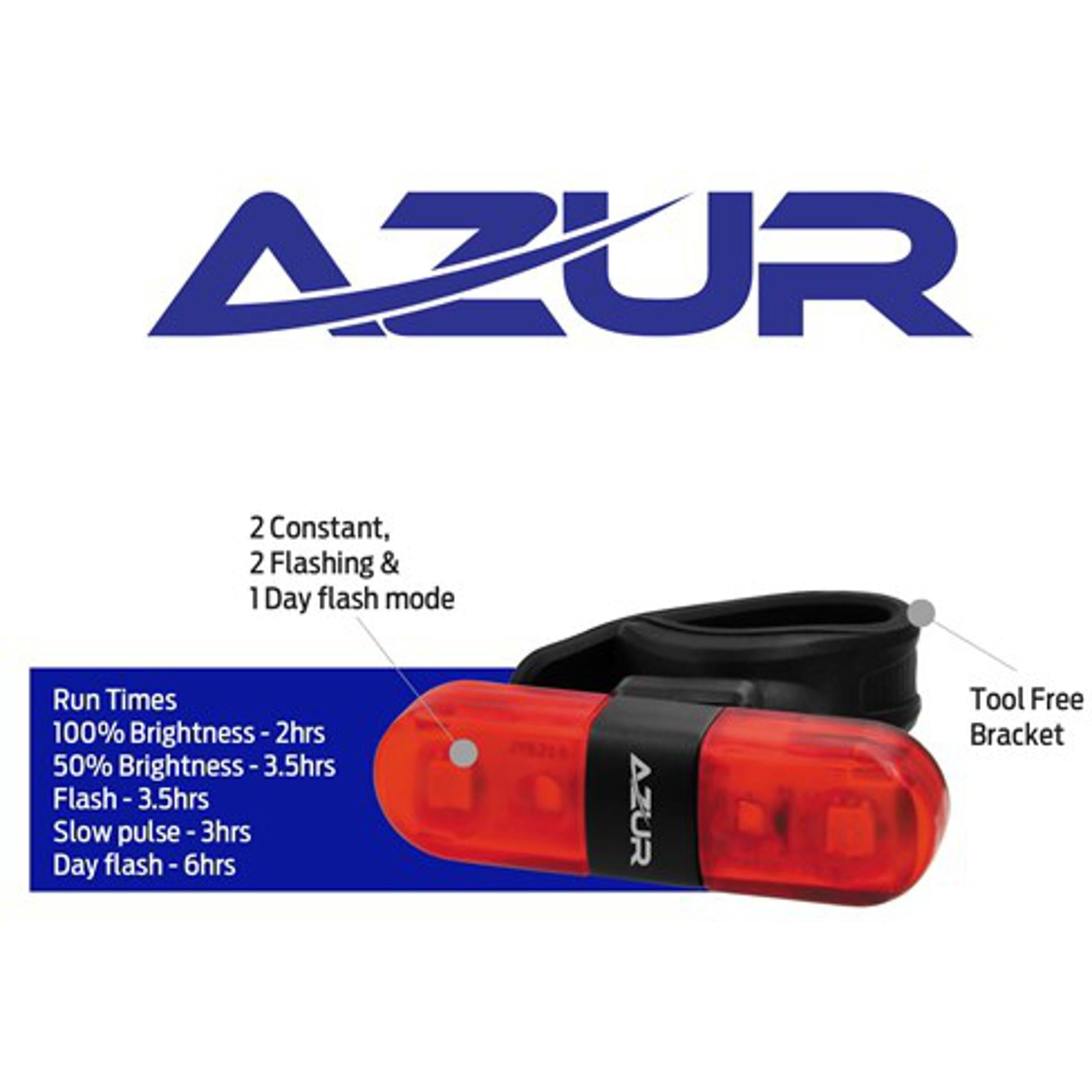 Azur Nano 40 Lumens USB Rear Light