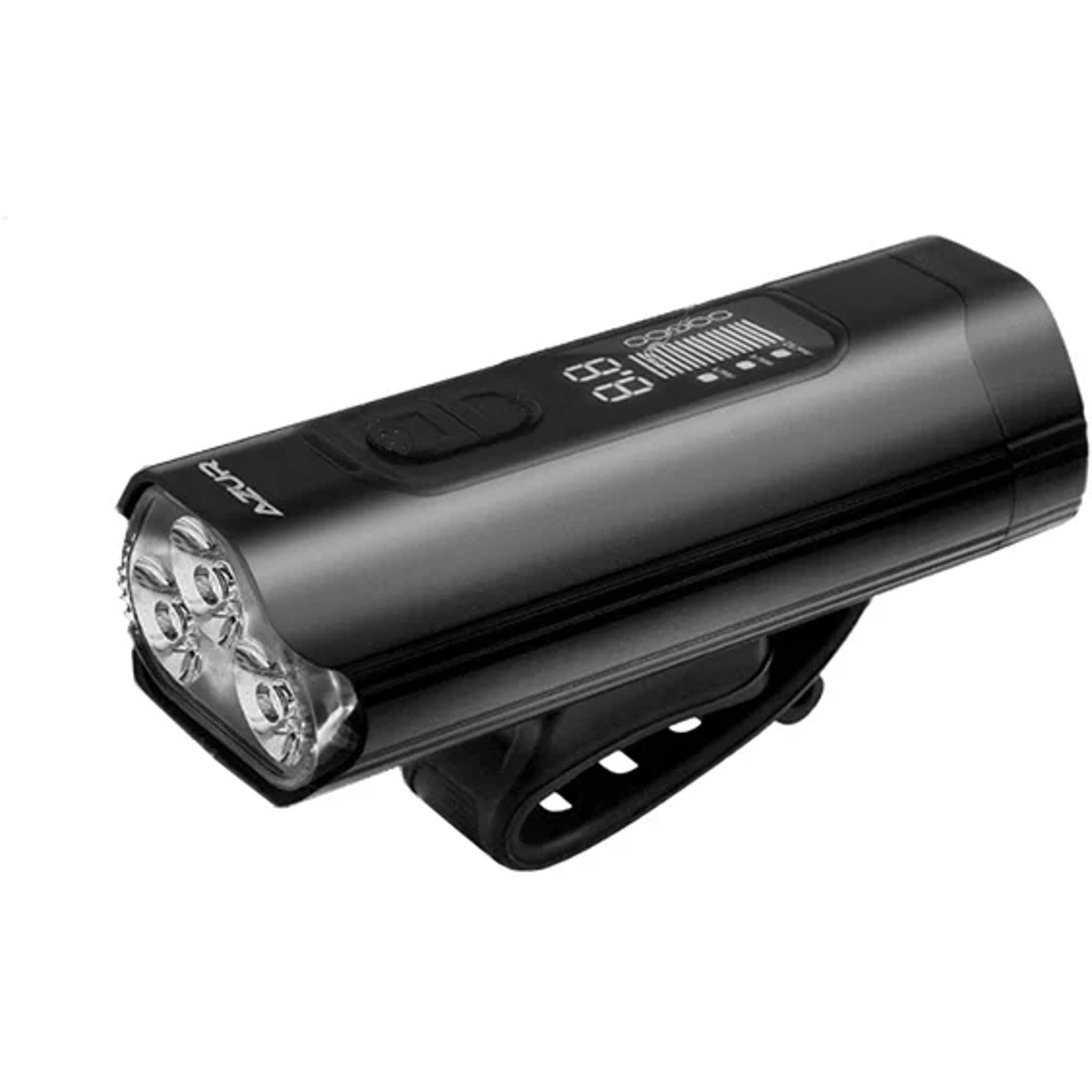 Azur Polix 1600 Lumens USB Front Light with Power Bank Black
