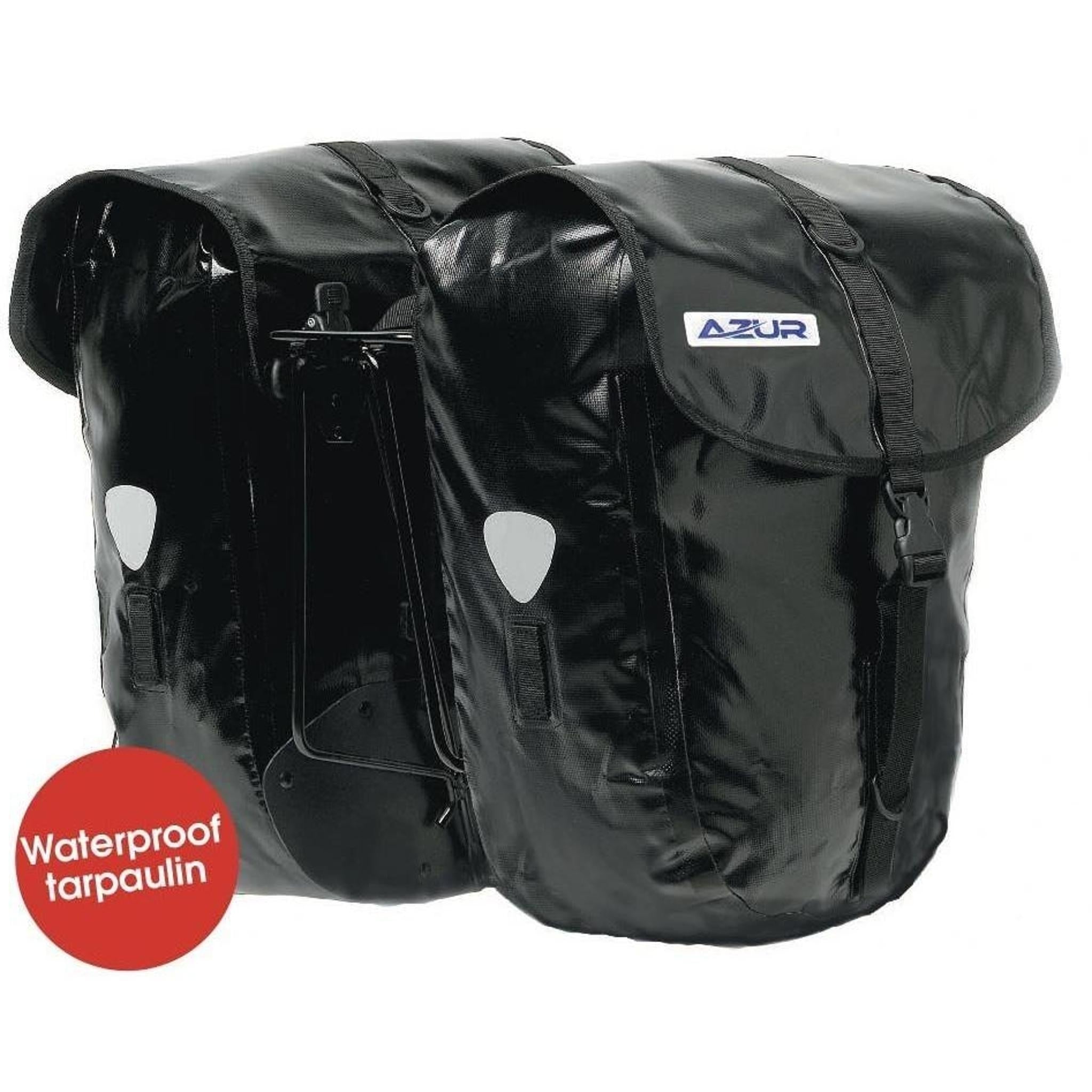 Azur Tarpaulin Pannier Set 54L Black