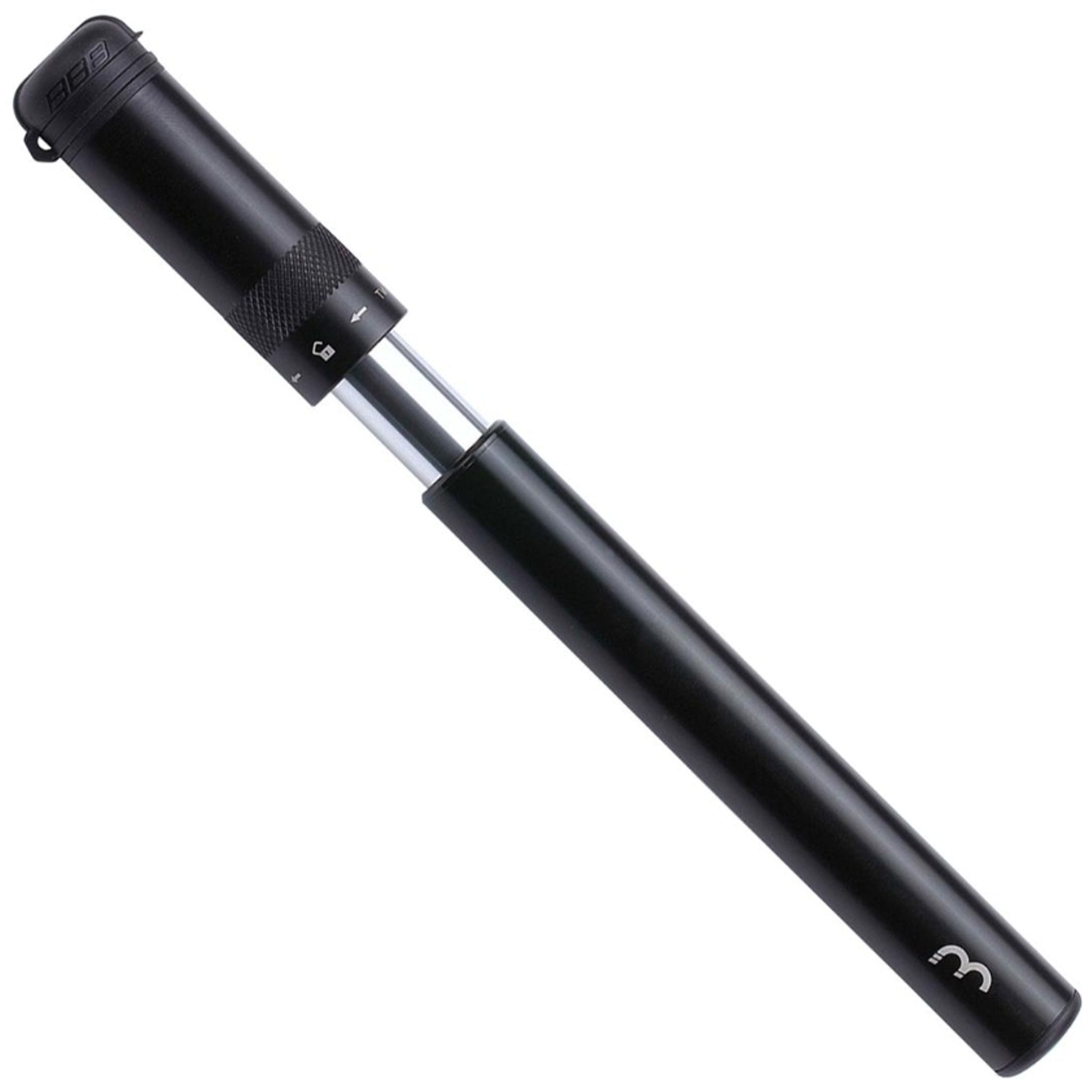 BBB Easyroad Minipump Black Aluminum 185mm 130Psi