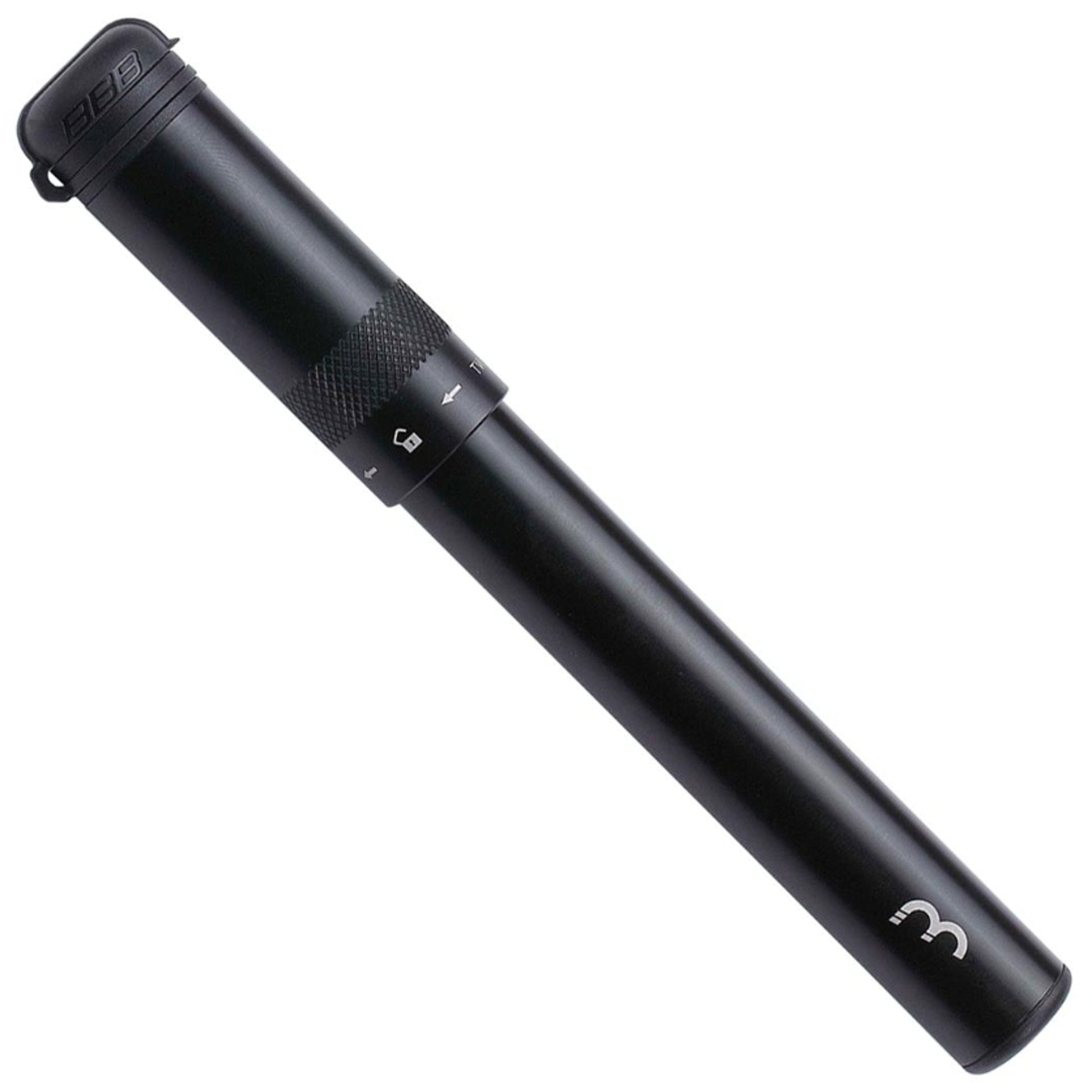 BBB Easyroad Minipump Black Aluminum 185mm 130Psi