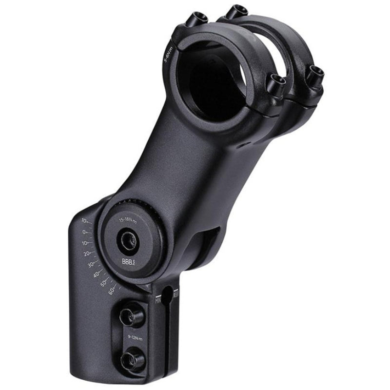 BBB Highfix Os Stem 80mm 31.8 +60/-10D Adjustable (Fits 28.6mm Steerer)