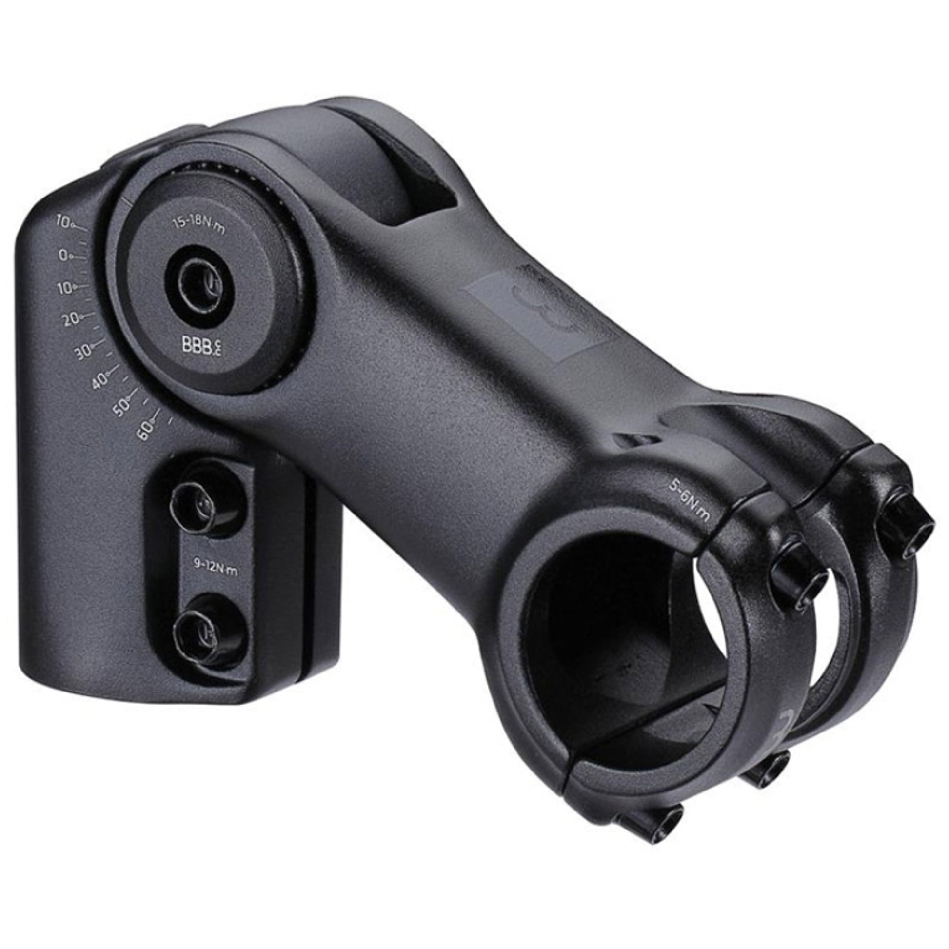 BBB Highfix Os Stem 80mm 31.8 +60/-10D Adjustable (Fits 28.6mm Steerer)