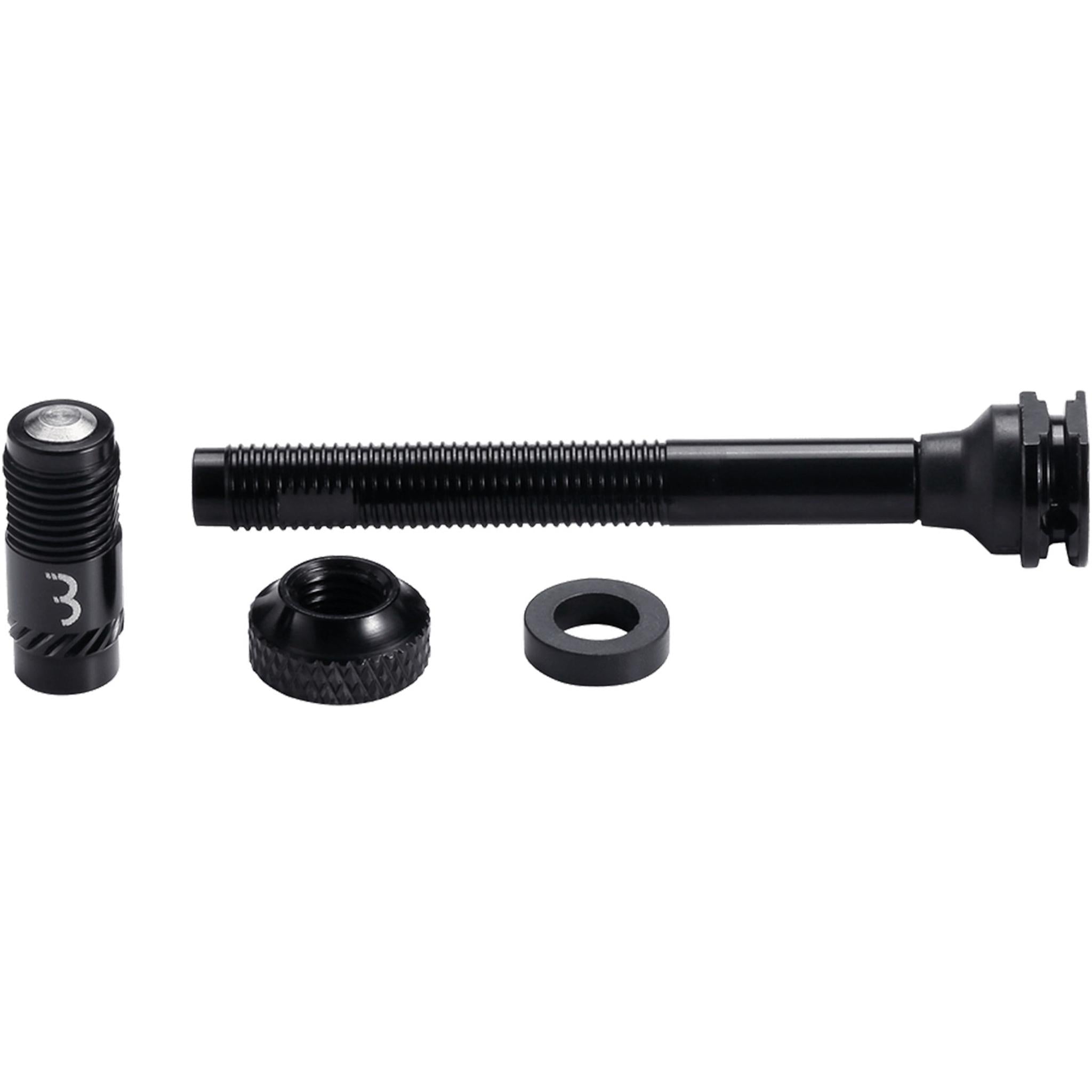 BBB Aluminum CoreCap Tubeless Valves with Caps 2pcs 60mm Black