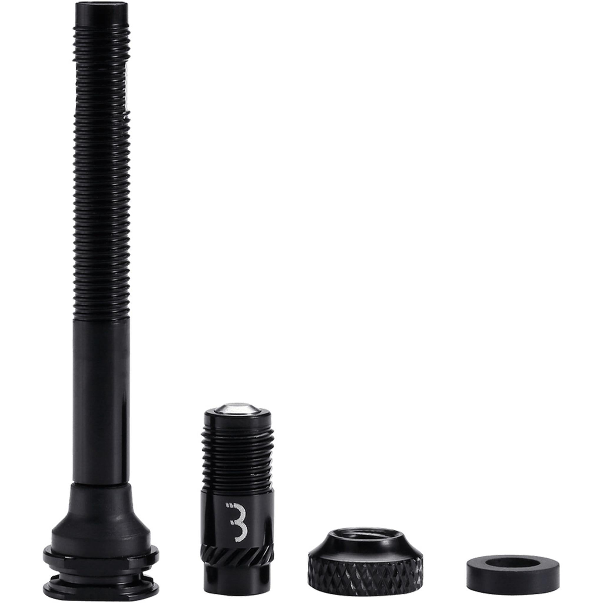 BBB Aluminum CoreCap Tubeless Valves with Caps 2pcs 60mm Black