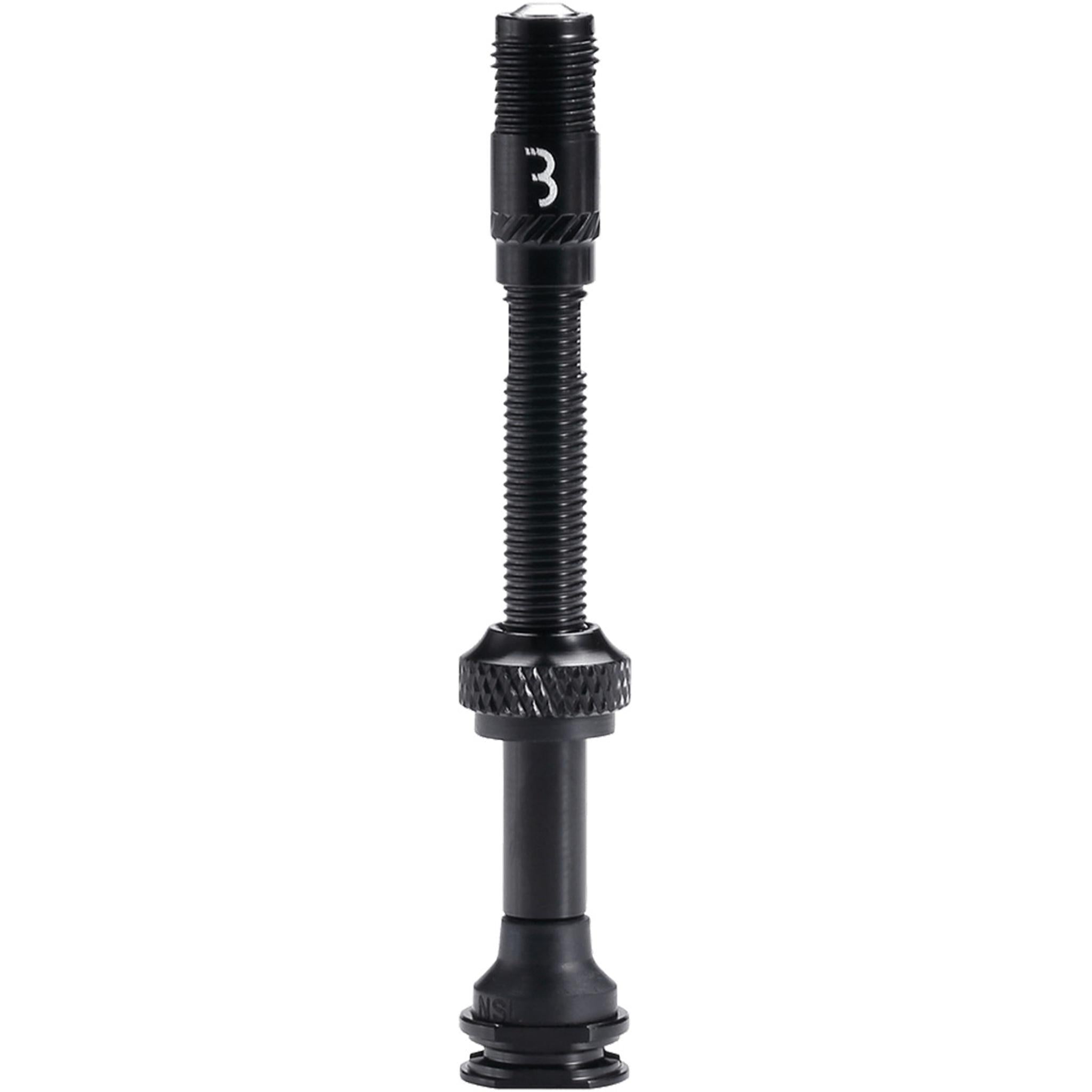 BBB Aluminum CoreCap Tubeless Valves with Caps 2pcs 60mm Black