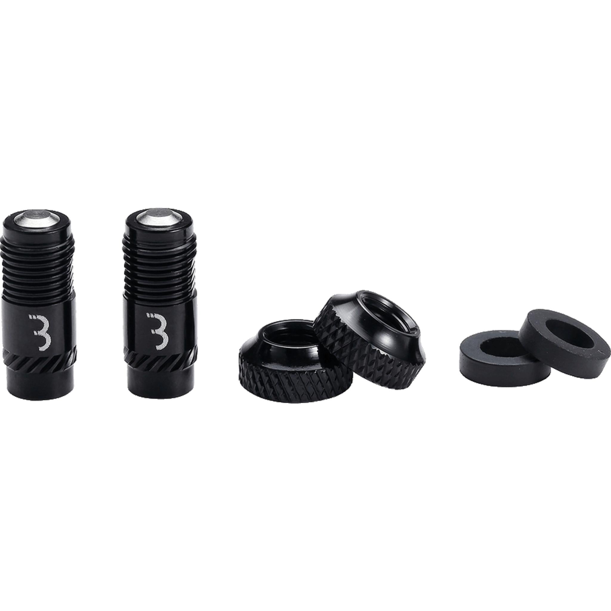 BBB CoreCap Tubeless Valve Cap Set 40mm Black