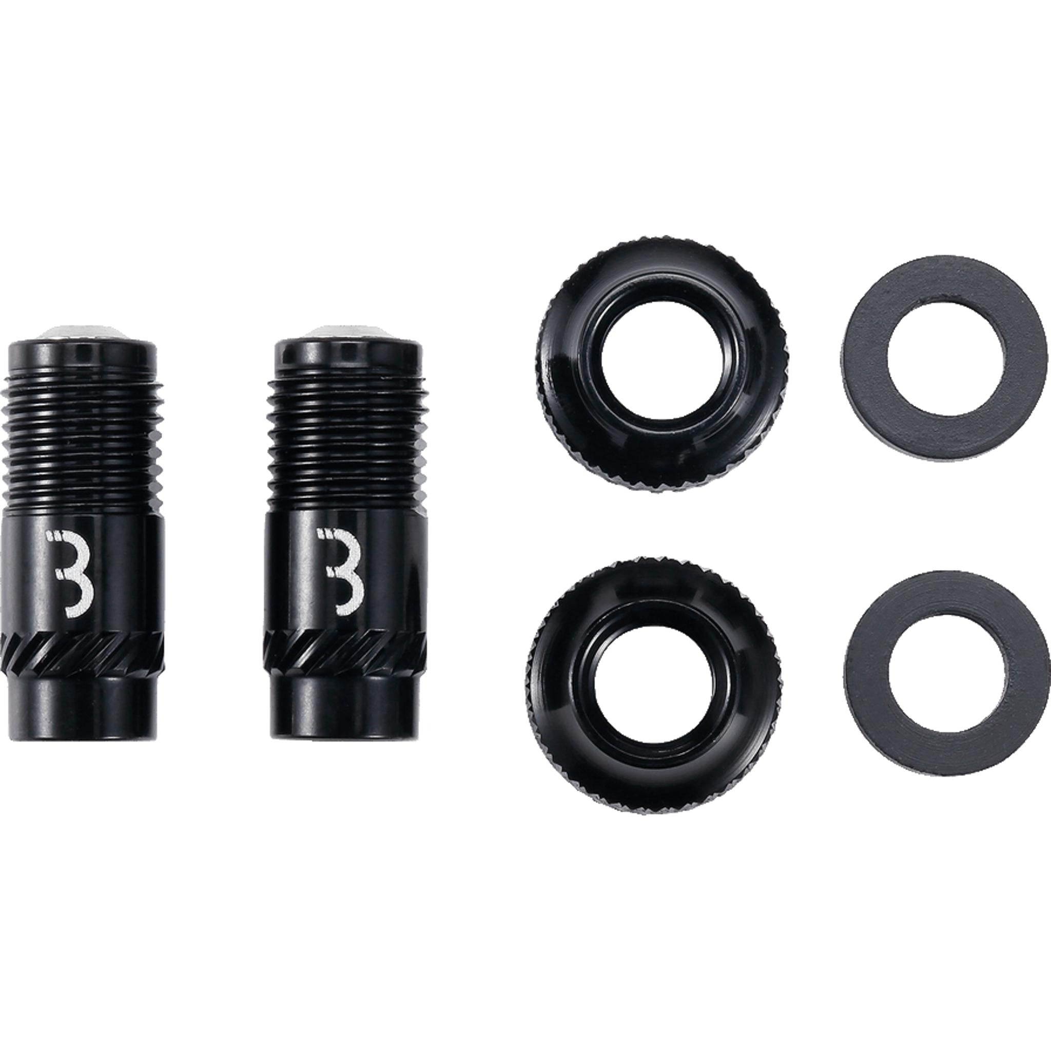 BBB CoreCap Tubeless Valve Cap Set 40mm Black