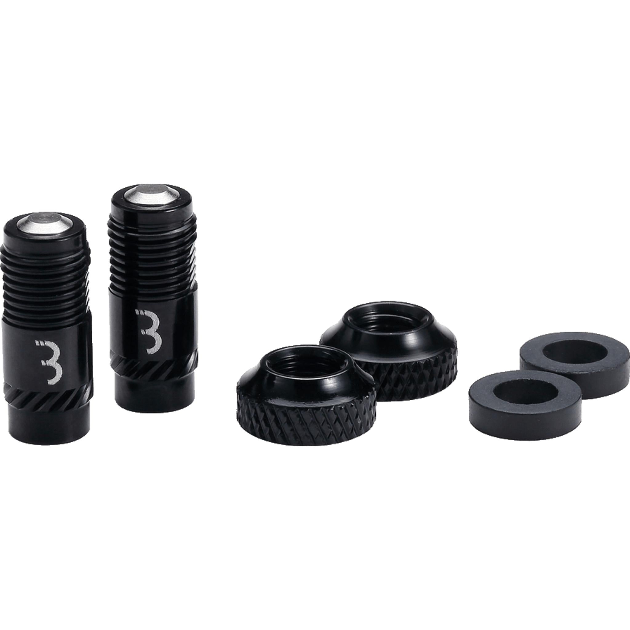 BBB CoreCap Tubeless Valve Cap Set 40mm Black