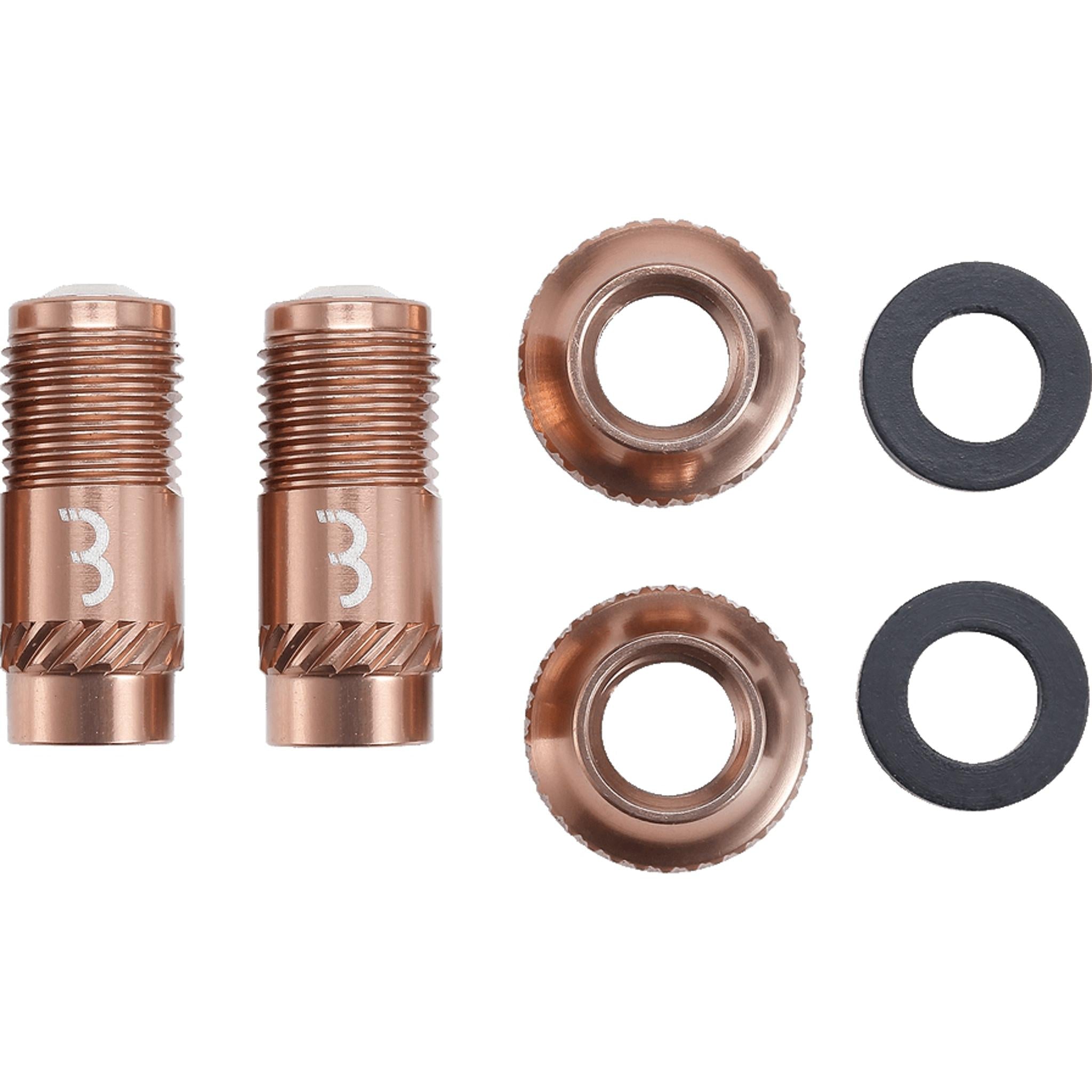 BBB CoreCap Tubeless Valve Cap Set 40mm Copper
