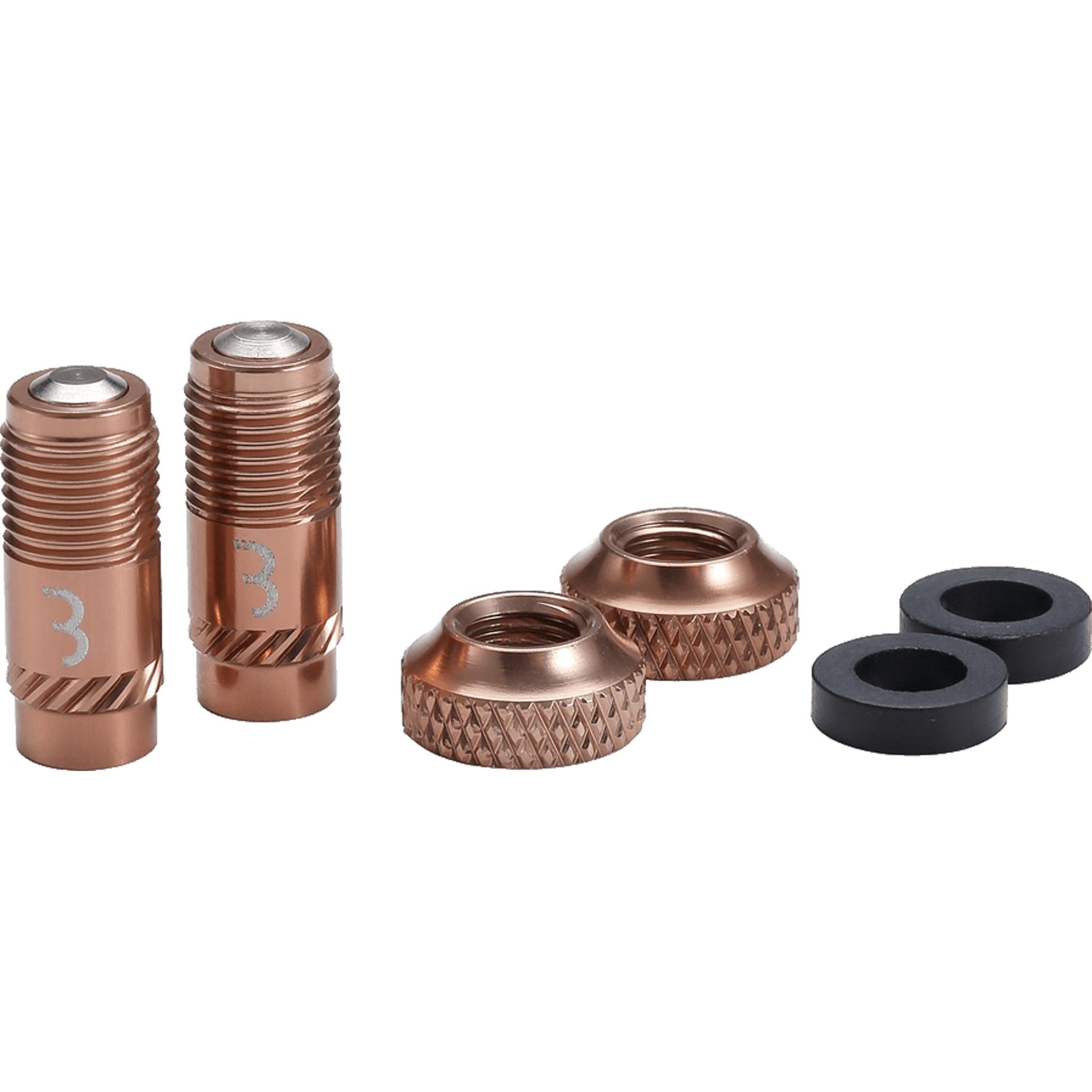 BBB CoreCap Tubeless Valve Cap Set 40mm Copper