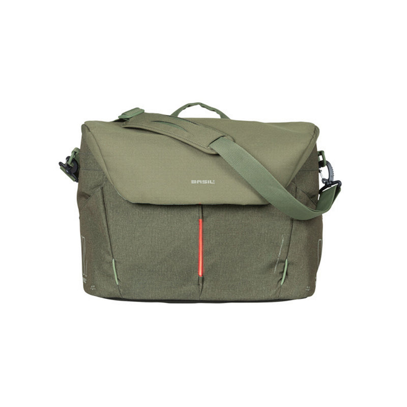 Basil B-Safe Commuter Office Bag With Nordlicht Light Olive Green (Includes Rain Cover)