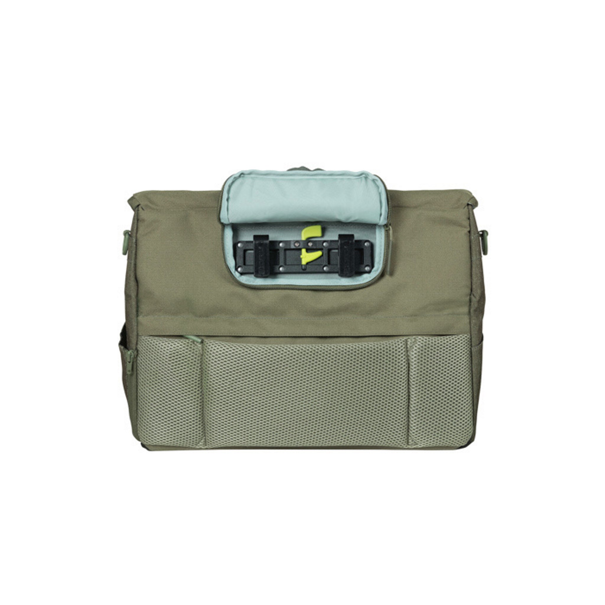 Basil B-Safe Commuter Office Bag With Nordlicht Light Olive Green (Includes Rain Cover)