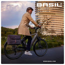 Basil B-Safe Commuter Office Bag With Nordlicht Light Olive Green (Includes Rain Cover)