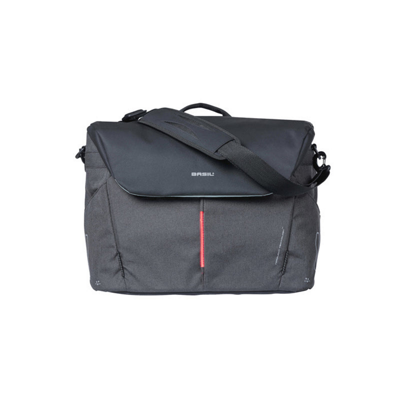Basil B-Safe Commuter Office Bag with LED Graphite Black (Includes Rain Cover)
