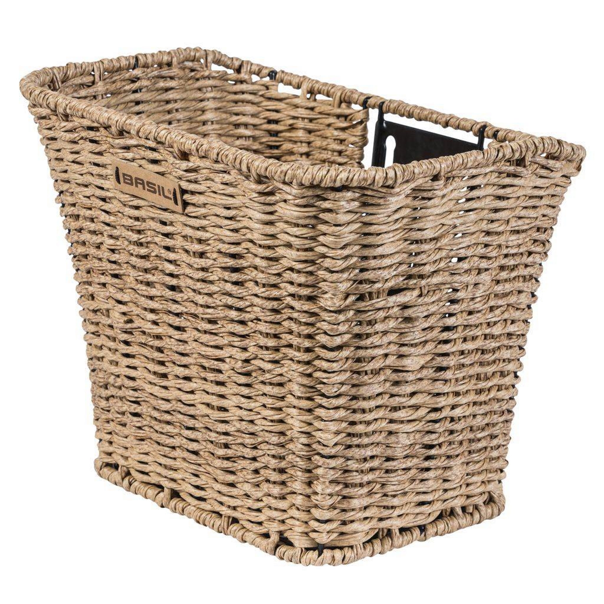 Basil Bremen Rattan Look FM Front Basket Seagrass (Only for Fixed Mount Systems)