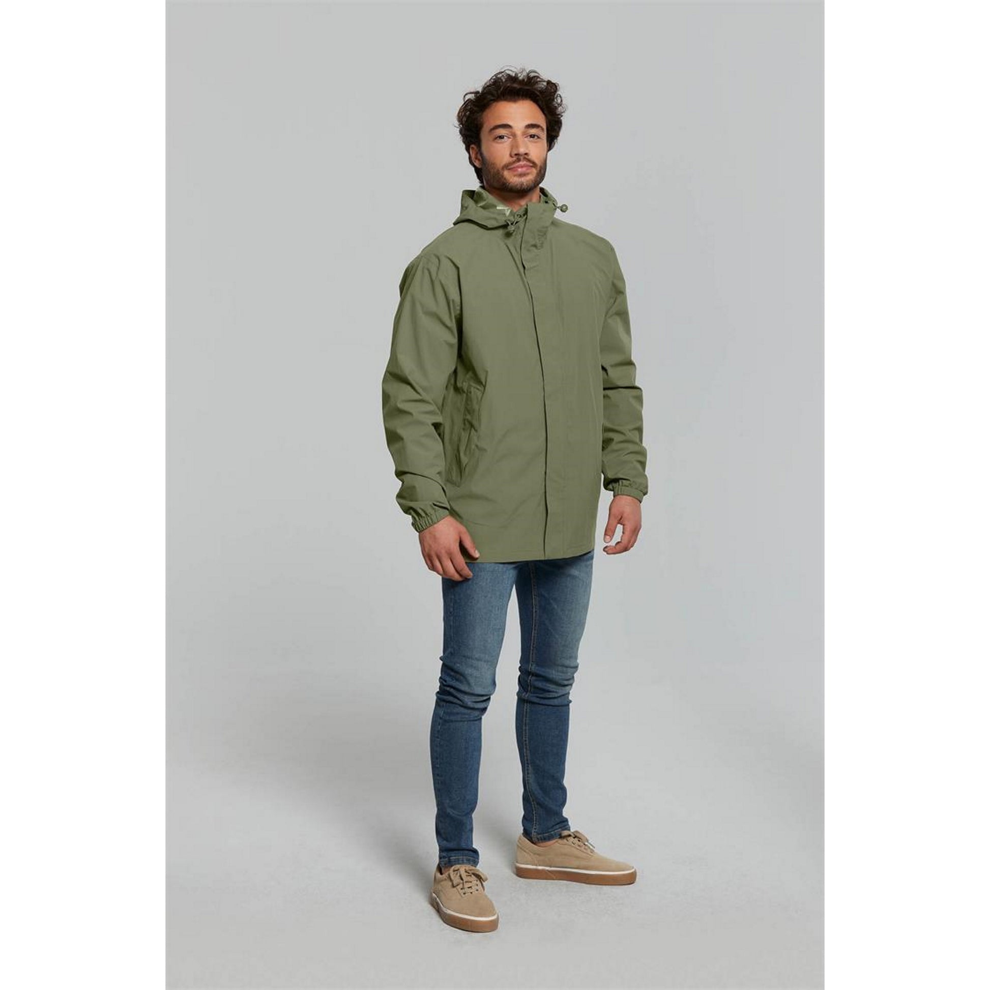 Basil Hoga Unisex Bicycle Rain Jacket Olive Green