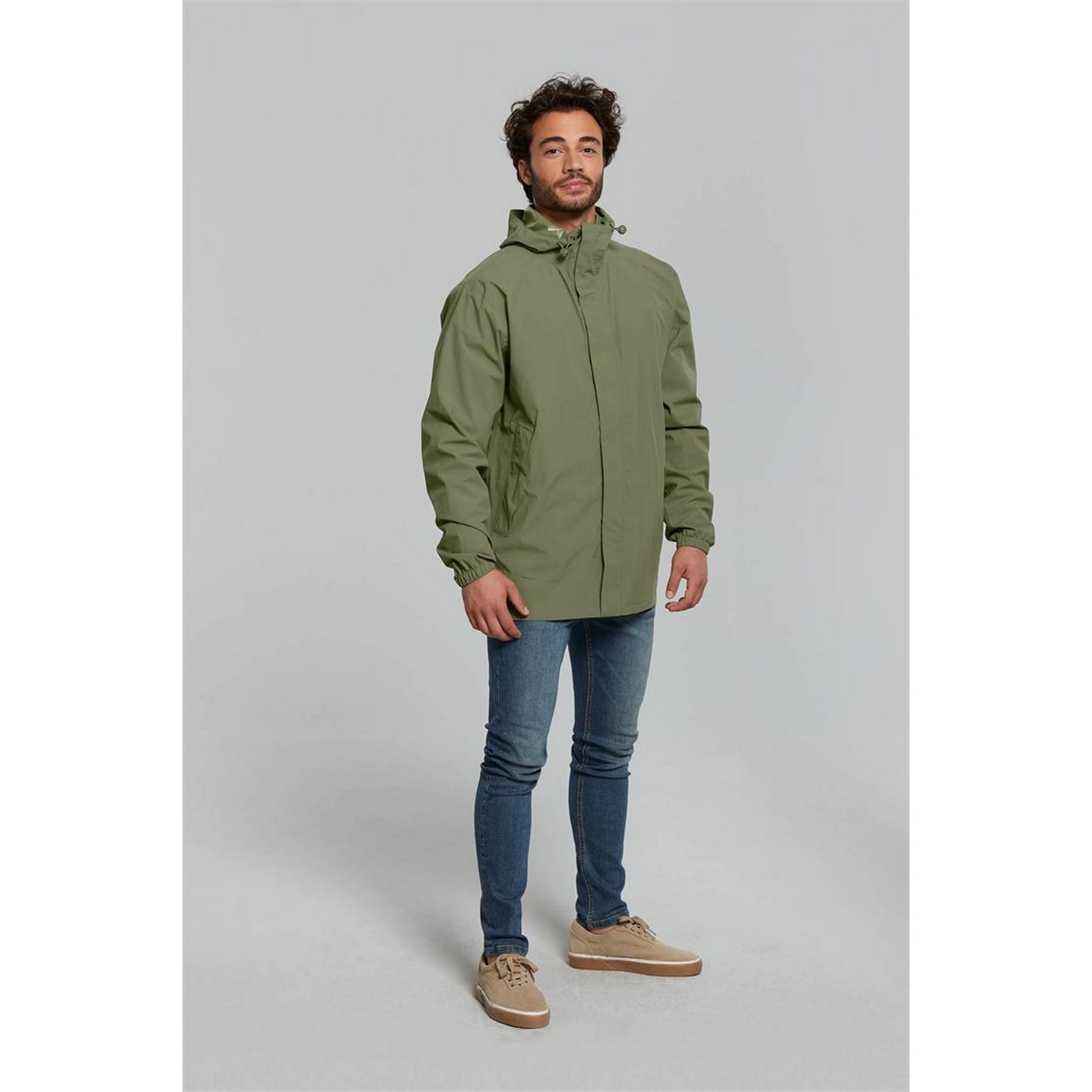 Basil Hoga Unisex Bicycle Rain Jacket Olive Green