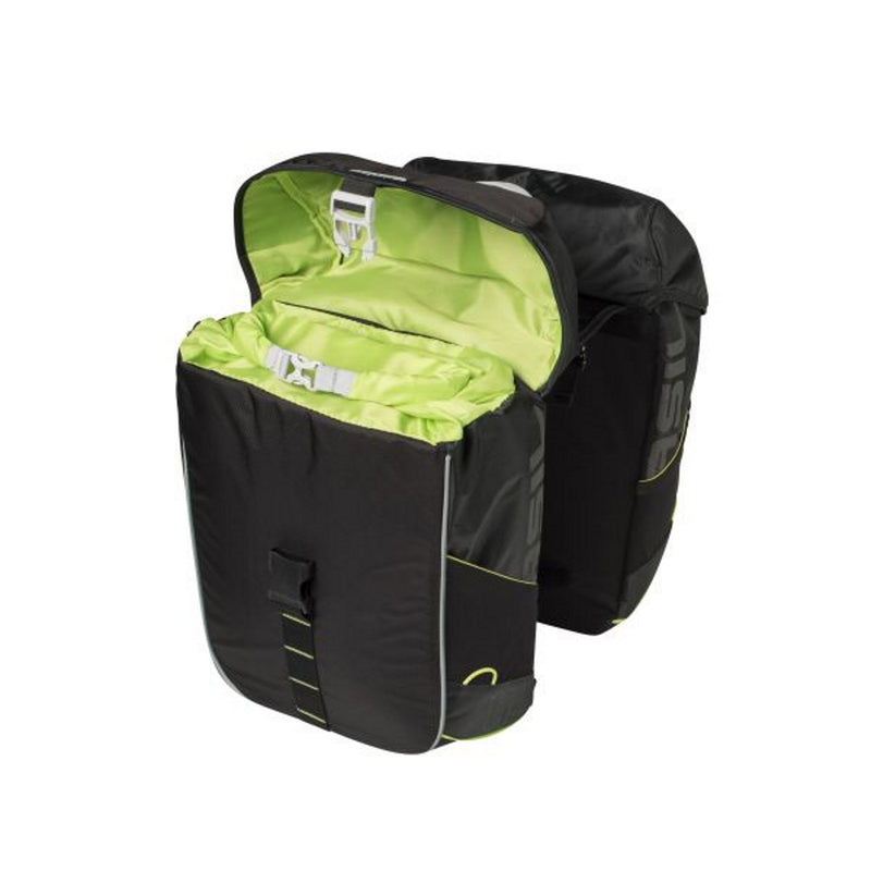 Basil Miles Double Bag 34L Black Lime