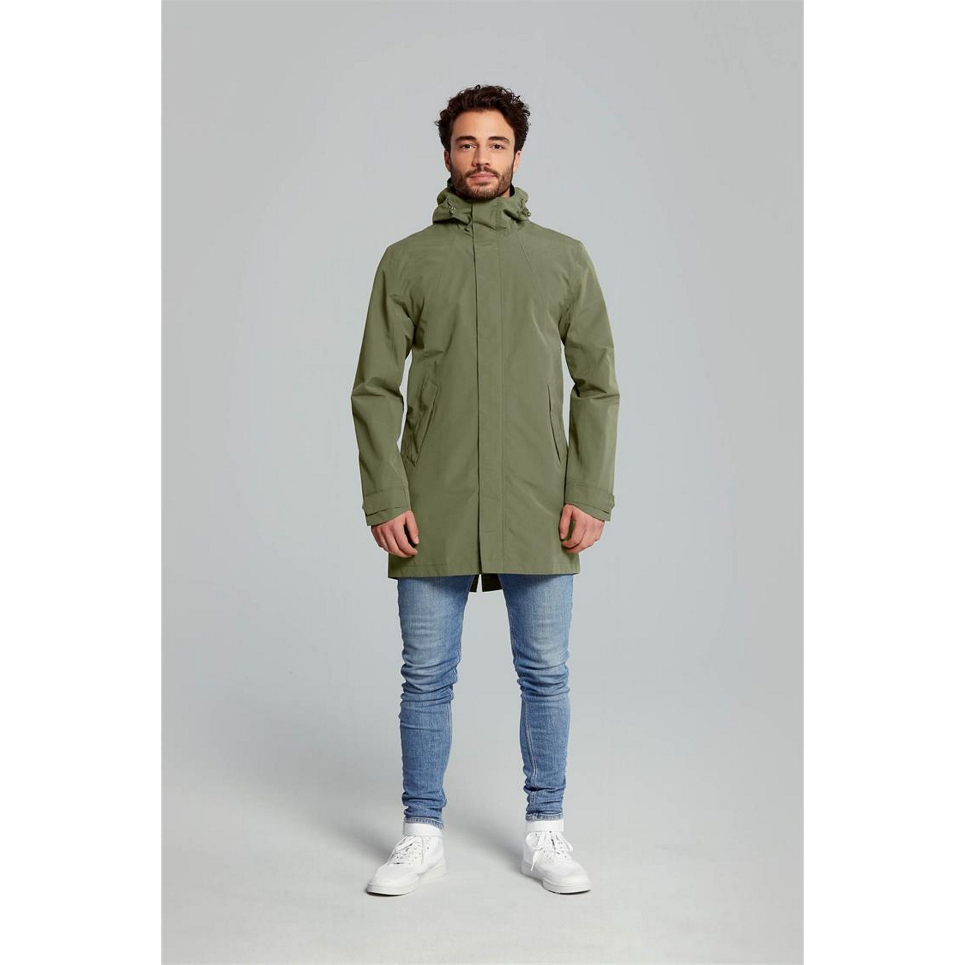 Basil Mosse Men's Bicycle Rain Parka Olive Green