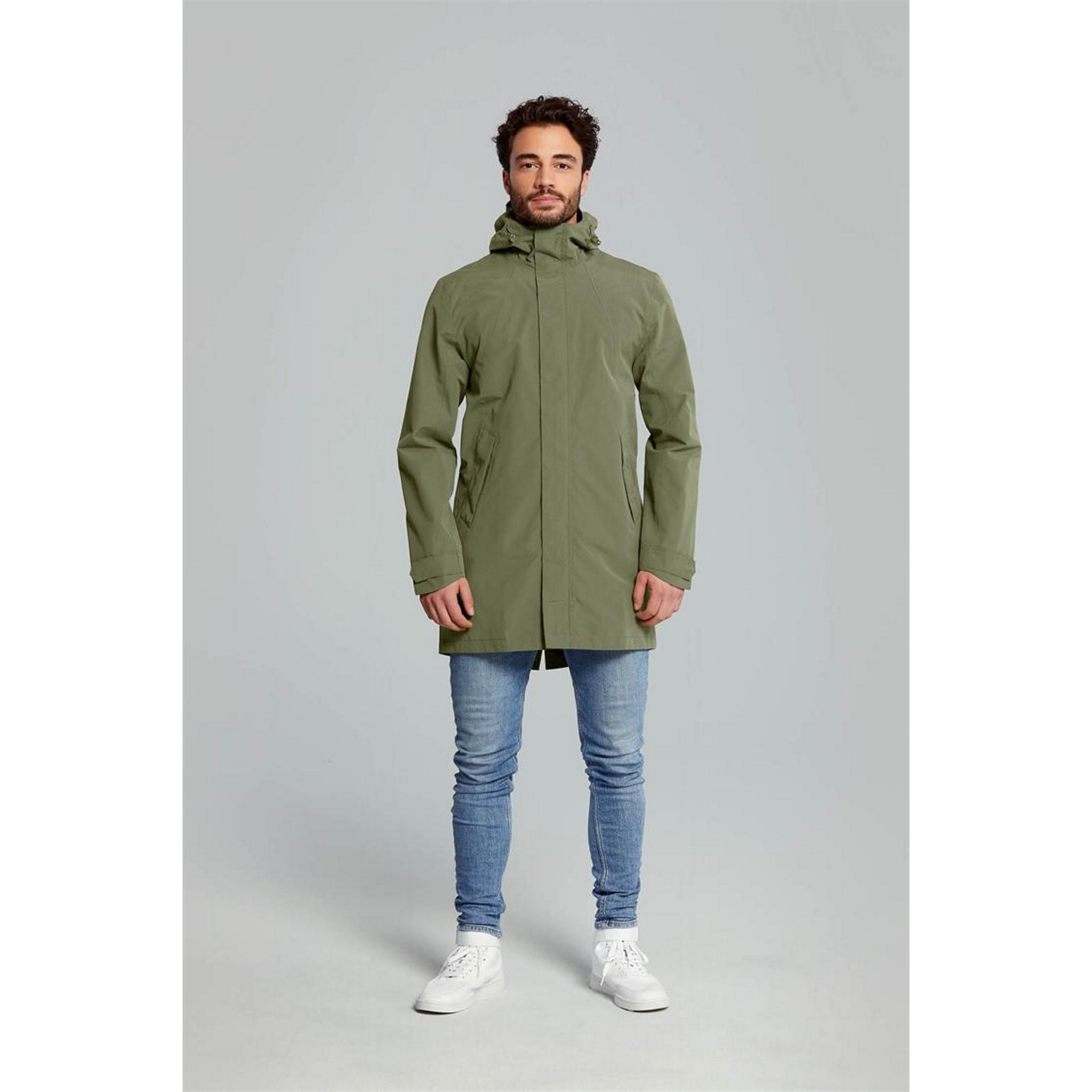 Basil Mosse Men's Bicycle Rain Parka Olive Green